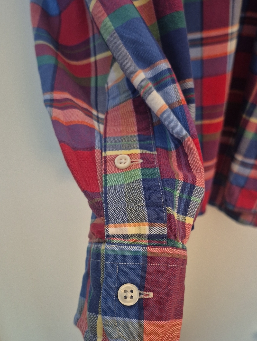 Ralph Lauren Plaid Button-Down Shirt Multi-Color Pony 100% Cotton Big & Tall 2XL - Picture 6 of 8